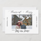 Nieuwe Thuis Blij Huwelijk Vakantie Verhuisbericht Feestdagenkaart (Voorkant)