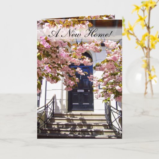 NIEUWE THUIS ~ Card Kaart (Gele Bloem)