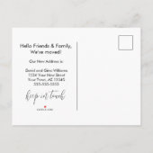 Nieuwe Thuis Elegant Botanical We hebben ons verpl Aankondigingskaart (Achterkant)