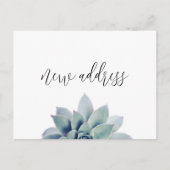 Nieuwe Thuis Elegant Botanical We hebben ons verpl Aankondigingskaart (Voorkant)