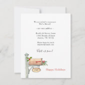 Nieuwe thuis foto Kerst verhuis aankondiging (Achterkant)