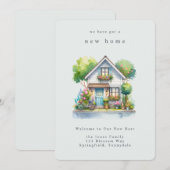 Nieuwe thuis Nieuw huis kaart (Voorkant / Achterkant)