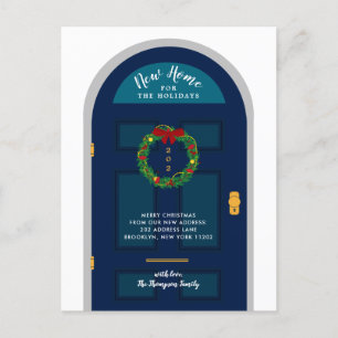 Nieuwe thuis voor de feestdagen Blauwe deur vakant