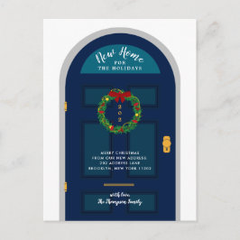 Nieuwe thuis voor de feestdagen Blauwe deur vakant