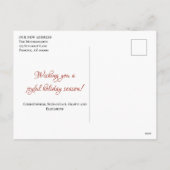 Nieuwe thuis voor de feestdagen groene deur sjablo (Achterkant)