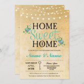 Nieuwe thuis zoete huis verwarming sleutel lichten kaart (Voorkant / Achterkant)