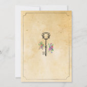 Nieuwe Thuis Zoete Huis Verwarming Vintage Sleutel Kaart (Achterkant)