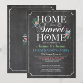 Nieuwe Thuis Zoete Huis Verwarmings Krijt Bord Sle Kaart (Voorkant / Achterkant)