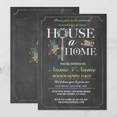 Nieuwe thuis zoete huis verwarmings krijtbord sleu kaart (Voorkant / Achterkant)