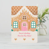 Nieuwe Thuisbrood met kerstmis Kaart (Staand voorkant)