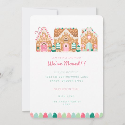 Nieuwe Thuisbrood met kerstmis Kaart (Achterkant)