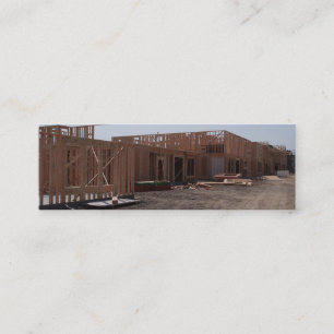 Nieuwe thuisconstructie mini visitekaartje