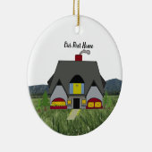 Nieuwe thuiseigenaars Cozy First Home Ceramic Orna Keramisch Ornament (Rechts)