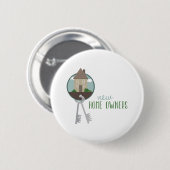 Nieuwe thuiseigenaars ronde button 5,7 cm (Voorkant /achterkant)