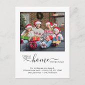 Nieuwe thuisfeestdag We hebben aangepaste foto ver Aankondigingskaart (Voorkant)