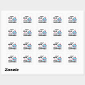 Nieuwe thuisgeluk vierkante sticker (Vel)