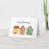 Nieuwe thuisgelukkige verjaardag Hartelijk dank Bedankkaart (Voorkant)