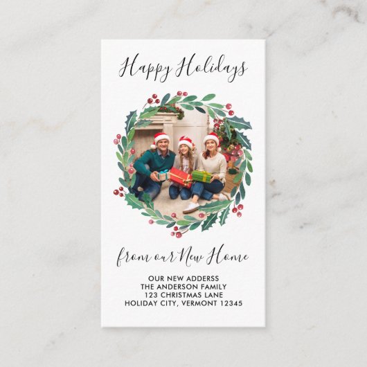 Nieuwe ThuisGreenery WreatCustom Photo Moving Informatiekaartje (Voorkant)