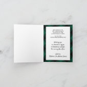 Nieuwe Thuisgroene buffels met witte kerstRozen Feestdagen Kaart (Binnen)