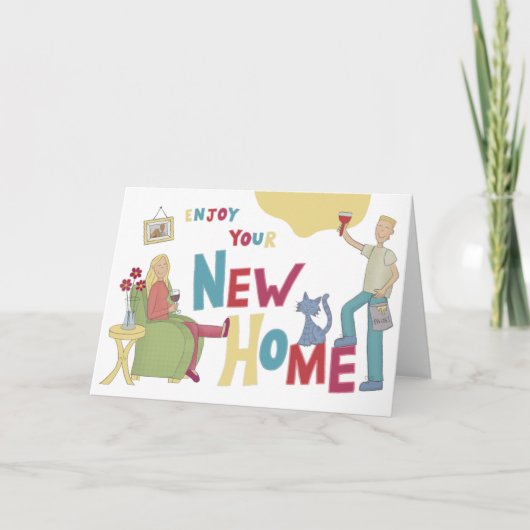 Nieuwe thuiskaart aankondiging (Voorkant)