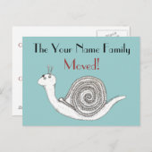 Nieuwe thuiskaart aankondigingskaart (Voorkant / Achterkant)