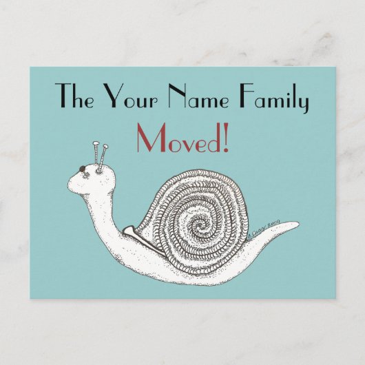 Nieuwe thuiskaart aankondigingskaart (Voorkant)