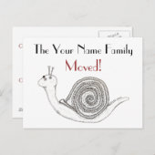 Nieuwe thuiskaart aankondigingskaart (Voorkant / Achterkant)