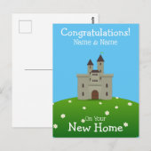 Nieuwe thuiskaart briefkaart (Voorkant / Achterkant)