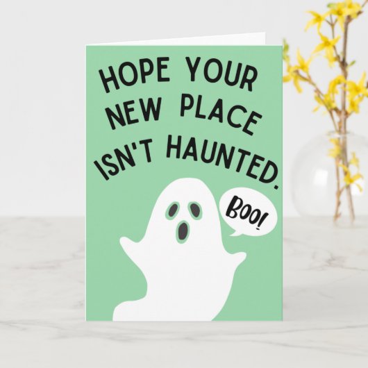 Nieuwe thuiskaart | Funny Home Card Kaart (Gele Bloem)