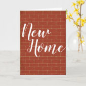 Nieuwe thuiskaart kaart (Gele Bloem)