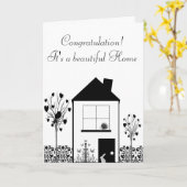 Nieuwe thuiskaart kaart (Gele Bloem)