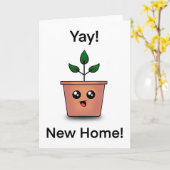 Nieuwe thuiskaart kaart (Gele Bloem)