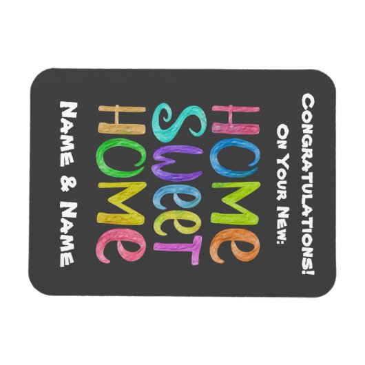 Nieuwe thuiskaart magneet (Horizontaal)