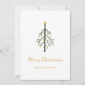 Nieuwe Thuiskerstboom Gold Green-beweging Aankondiging (Voorkant)