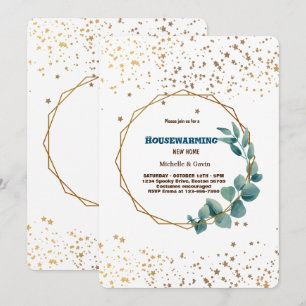 Nieuwe thuismoderne herfst-herfst-huisopwarmingsfe kaart