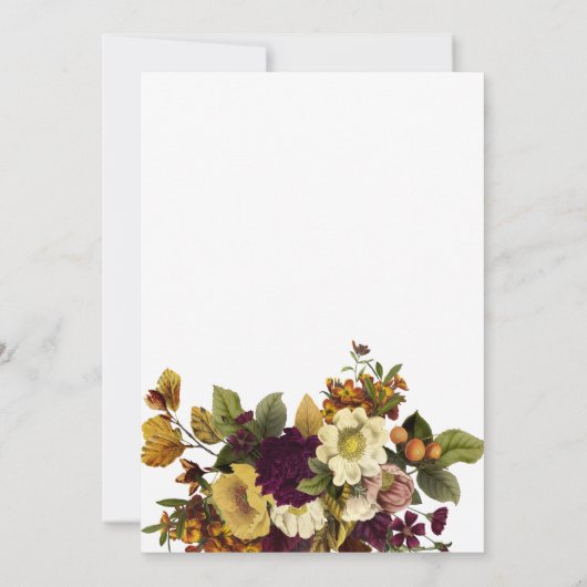 Nieuwe thuismoderne herfstprijs voor herfst kaart (Achterkant)