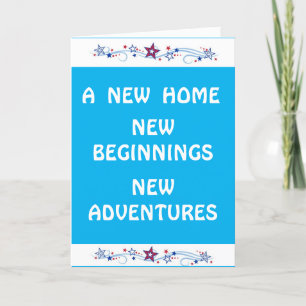 NIEUWE THUISNIEUWE MEMORIES CONGRATS-KAART KAART