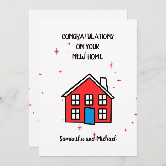 Nieuwe thuissterren aankondiging (Voorkant / Achterkant)