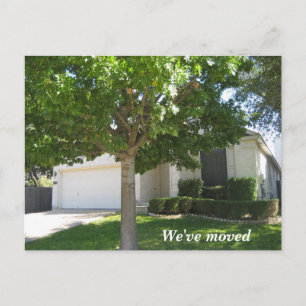 Nieuwe thuiswijziging Adres Aangepaste foto Aankondigingskaart