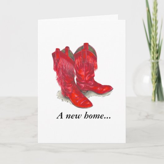 Nieuwe thuiswijziging van adreskaart aankondiging (Voorkant)