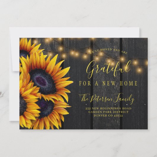 Nieuwe thuiswijziging van adresverplaatsing Thanks Aankondiging (Voorkant)