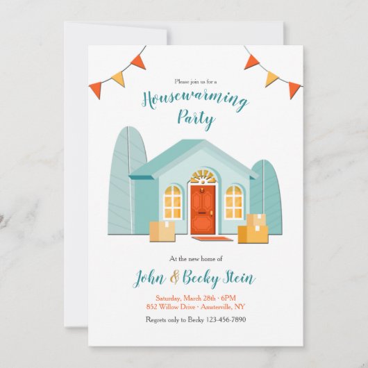 Nieuwe thuiswoning die je op de achtergrond speelt kaart (Voorkant)