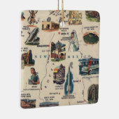 Nieuwe  Toeristenkaart Mexico Keramisch Ornament (Rechts)