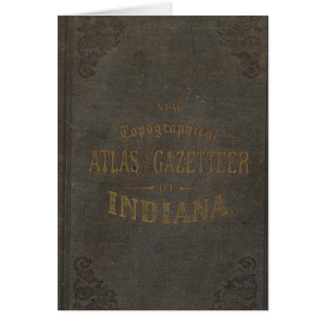 Nieuwe topografische atlas en gazetter van Indiana (Voorkant)