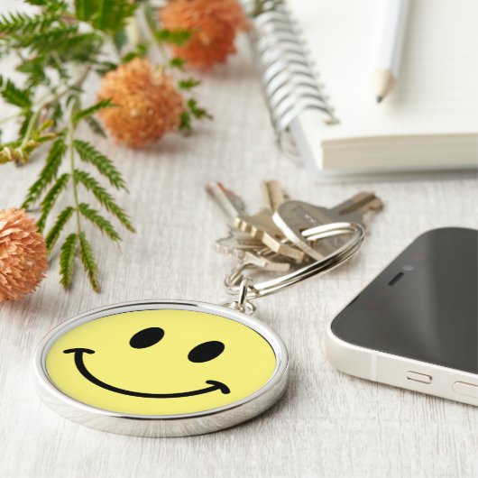 Nieuwe Trending Key Smiling Ring Sleutelhanger (Zijkant)