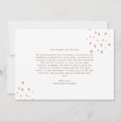 Nieuwe trouwdatum | Roos Gold Script met foto Save The Date (Achterkant)