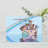 Nieuwe uitnodiging van het Baby shower van het Beg (Staand voorkant)