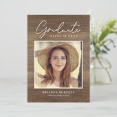 Nieuwe uitnodiging voor een Afstuderen (Staand voorkant)