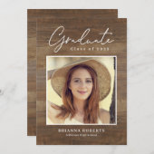 Nieuwe uitnodiging voor een Afstuderen (Voorkant / Achterkant)