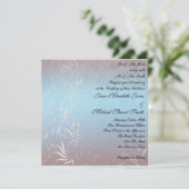 Nieuwe uitnodiging voor een blauwe bruiloft (Staand voorkant)